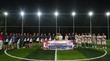 Funmatch Mini Soccer Polda Bengkulu dan Imigrasi Bengkulu Perkuat Sinergi dalam Semarak Kemerdekaan RI ke-81