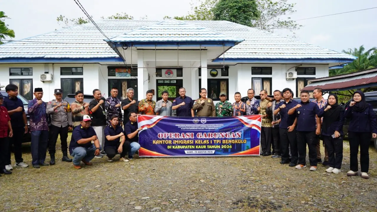 Imigrasi Bengkulu Gelar Operasi Gabungan Pengawasan Orang Asing di Kabupaten Kaur