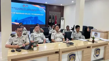 Imigrasi Bengkulu Ikuti Penyerahan LHP BPK 2025, Kemenimipas Raih Opini WTP atas Laporan Keuangan 2025
