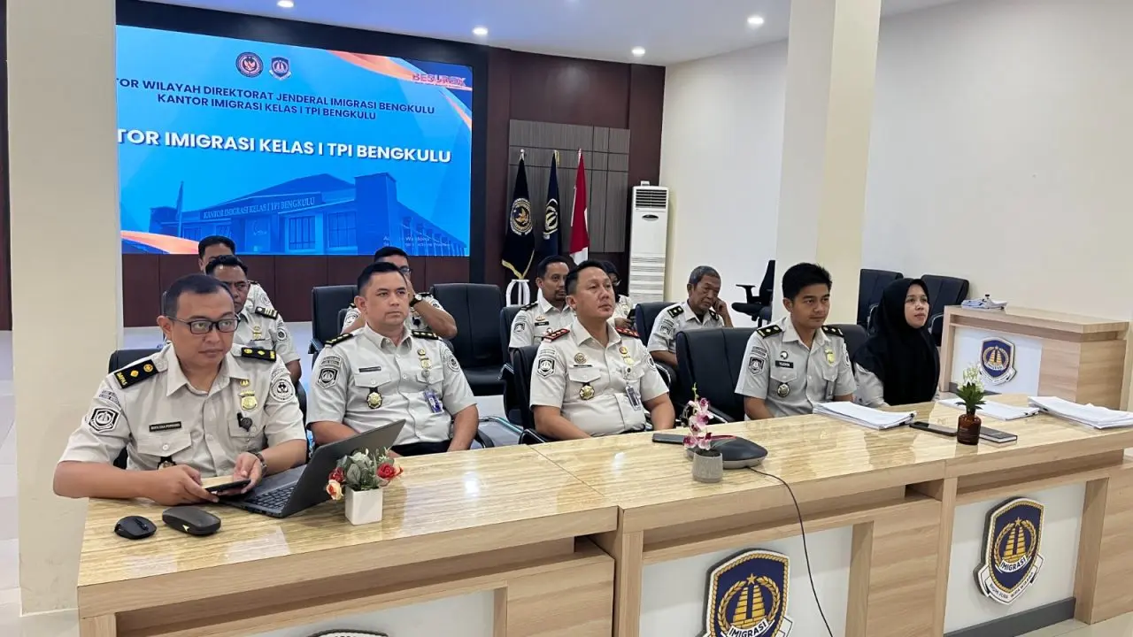 Imigrasi Bengkulu Ikuti Penyerahan LHP BPK 2025, Kemenimipas Raih Opini WTP atas Laporan Keuangan 2025