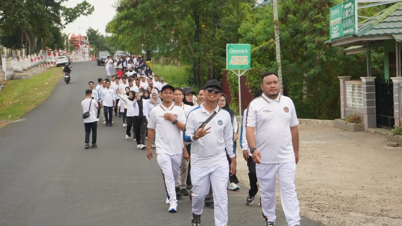 Kanim Bengkulu Gelar Funwalk Semarak HUT ke-81 Kemerdekaan RI, Pererat Kebersamaan Jajaran Imigrasi