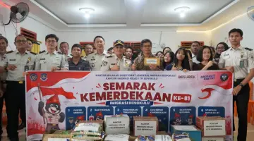 Semarak HUT ke-81 RI, Jajaran Imigrasi Bengkulu Gelar Bakti Sosial di Panti Asuhan Sarfat
