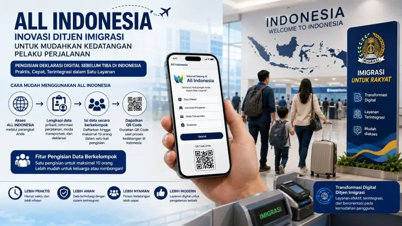 All Indonesia, Inovasi Ditjen Imigrasi untuk Mudahkan Kedatangan Pelaku Perjalanan