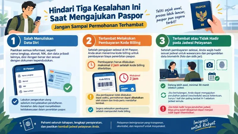 Hindari Tiga Kesalahan Ini Saat Mengajukan Paspor, Jangan Sampai Permohonan Terhambat