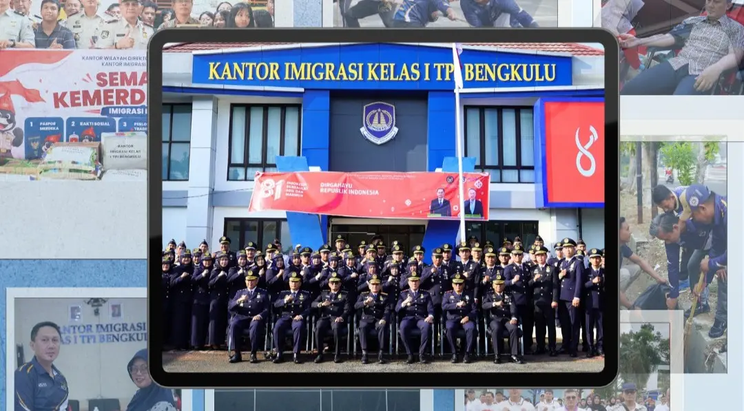 Imigrasi Bengkulu di Bulan Kemerdekaan: Layanan Bergerak, Pengawasan Menguat, Masyarakat Terlayani