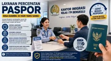 Imigrasi Bengkulu Ingatkan Syarat Layanan Percepatan Paspor, Bisa Diambil di Hari yang Sama
