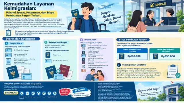 Kemudahan Layanan Keimigrasian: Pahami Syarat, Ketentuan, dan Biaya Pembuatan Paspor Terbaru