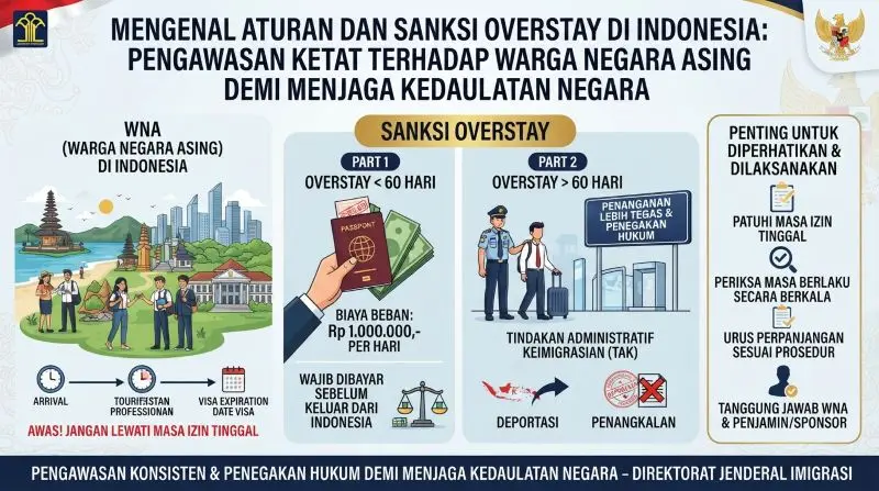 Mengenal Aturan dan Sanksi Overstay di Indonesia: Pengawasan Ketat Terhadap Warga Negara Asing