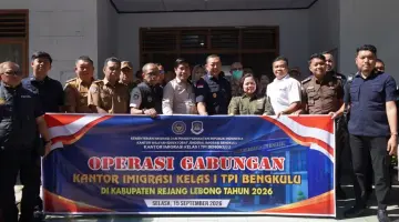 Operasi Gabungan Digelar di Rejang Lebong, Imigrasi Bengkulu Perkuat Sinergi Pengawasan Orang Asing