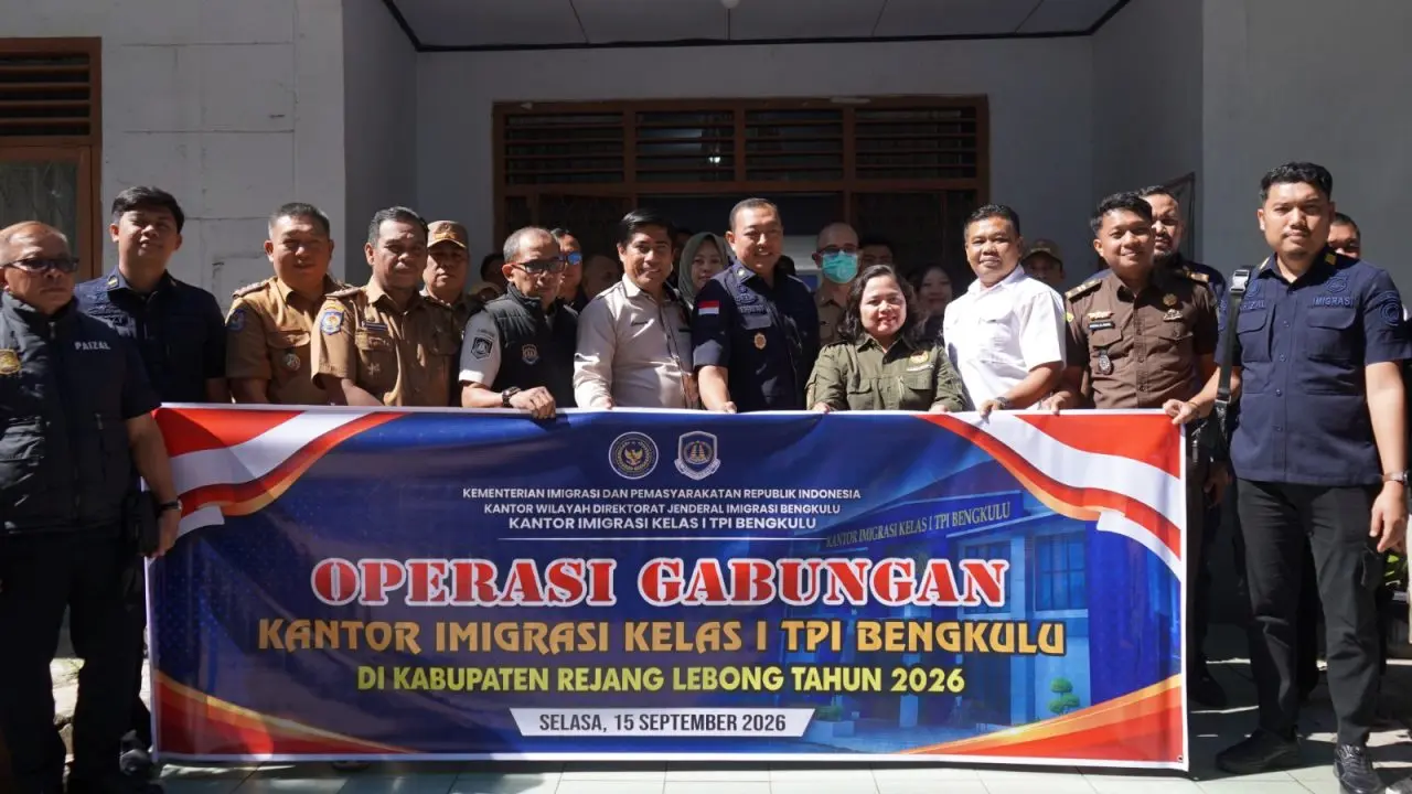 Operasi Gabungan Digelar di Rejang Lebong, Imigrasi Bengkulu Perkuat Sinergi Pengawasan Orang Asing