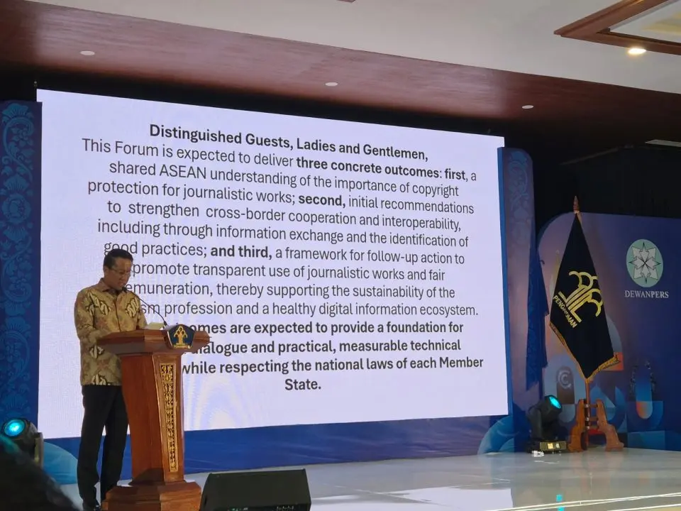 ASEAN Forum 2026: Indonesia Dorong Kerja Sama Regional Lindungi Hak Cipta Jurnalistik dari AI