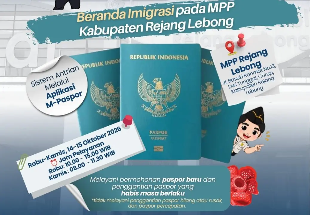 Dekatkan Layanan kepada Masyarakat, Kanim Bengkulu Kembali Hadirkan Beranda Imigrasi di MPP Rejang Lebong