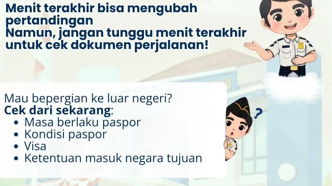 Ingat Dokumen Sebelum Berangkat, Imigrasi Imbau Masyarakat Cek Paspor dan Ketentuan Perjalanan Sejak Dini