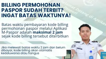 Jangan Lewat 2 Jam! Pembayaran Billing M-Paspor Harus Segera Diselesaikan