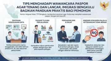 Tips Menghadapi Wawancara Paspor Agar Tenang dan Lancar, Imigrasi Bengkulu Bagikan Panduan Praktis bagi Pemohon